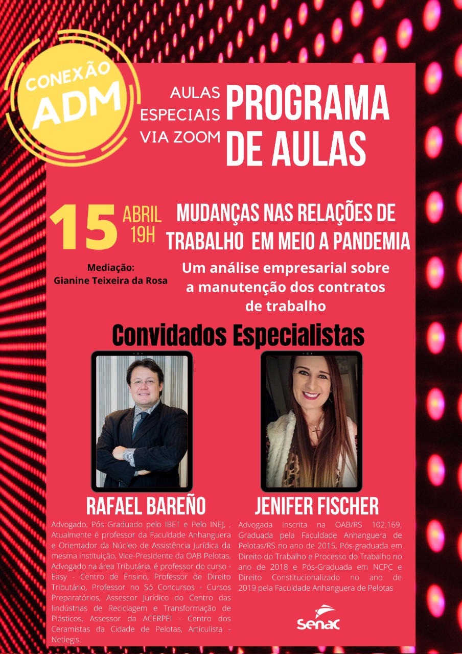 ADVOGADOS DO ESCRITÓRIO EM PALESTRA PARA O SENAC
